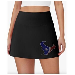 Texans Black Skirt with Blue and Red Logo